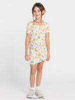 Z0ZR081340 Multi Girls Bust A Groove Dress Volcom Clothing
