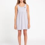 Z0ZR081341 Moonbeam Girls Sandy Candy Dress Volcom Clothing