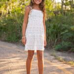 Z0ZR081342 Star White Girls Stickerbook Dress Volcom Clothing