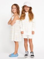 Z0ZR081342 Star White Girls Stickerbook Dress Volcom Clothing - Image 3