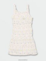 Z0ZR081342 Star White Girls Stickerbook Dress Volcom Clothing - Image 5