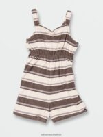 Z0ZR081343 Slate Grey Girls Towely Time Romper Volcom Clothing - Image 11