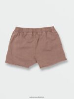 Z0ZR081345 Slate Grey Girls Strutin Stone Shorts Volcom Clothing - Image 3