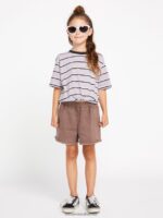 Z0ZR081345 Slate Grey Girls Strutin Stone Shorts Volcom Clothing - Image 9
