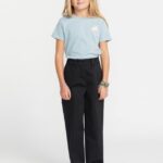 Z0ZR081351 Black Girls Whawhat Chino Pants Volcom Clothing