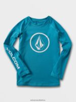 Z0ZR081356 Barrier Reef Kids Lido Solid Short Sleeve Tee Volcom Surf