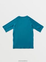 Z0ZR081360 Barrier Reef Kids Lido Solid Short Sleeve Shirt Volcom Surf - Image 2