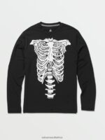 Z0ZR081361 Black Kids Skeleton Long Sleeve Shirt Volcom Surf - Image 2