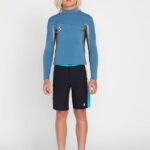 Z0ZR081362 Cruzer Blue Kids Modulator 2mm Long Sleeve Wetsuit Jacket Volcom Surf