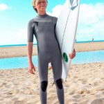 Z0ZR081368 Charcoal Boys Modulator 2mm Chest Zip Short Sleeve Fullsuit Volcom Clothing