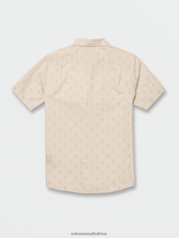 Z0ZR08137 Whitecap Grey Men Graffen Short Sleeve Shirt Volcom Clothing - Image 2