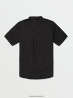 Z0ZR08138 Black Men Date Knight Short Sleeve Shirt Volcom Clothing - Image 3