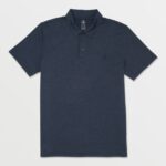 Z0ZR08139 Navy Heather Men Hazard Pro Polo Short Sleeve Shirt Volcom Clothing