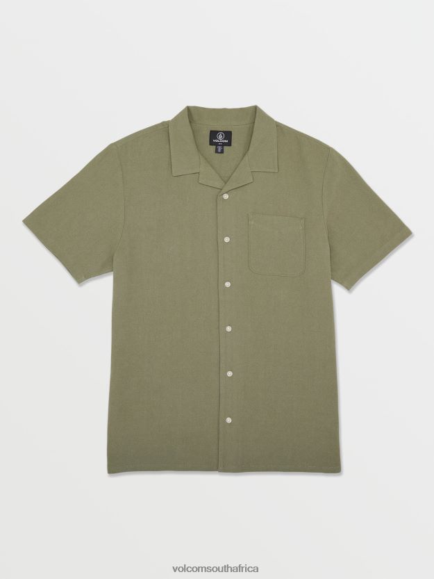 z0zr08148_army_green_combo_men_hobarstone_short_sleeve_shirt_volcom_clothing.jpg Z0ZR08148 Army Green Combo Men Hobarstone Short Sleeve Shirt Volcom Clothing - Image 1
