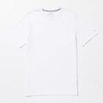 Z0ZR0814 White Men Solid Short Sleeve Tee Volcom Clothing