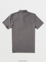 Z0ZR08151 Stealth Men Wowzer Polo Short Sleeve Shirt Volcom Clothing - Image 3