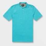 Z0ZR08154 Electric Blue Men Wowzer Polo Short Sleeve Shirt Volcom Clothing