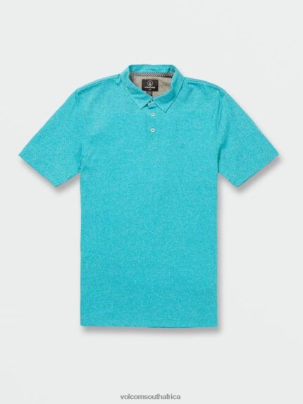 Z0ZR08154 Electric Blue Men Wowzer Polo Short Sleeve Shirt Volcom Clothing