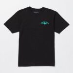 Z0ZR0815 Black Men Marcher Short Sleeve Tee Volcom Clothing