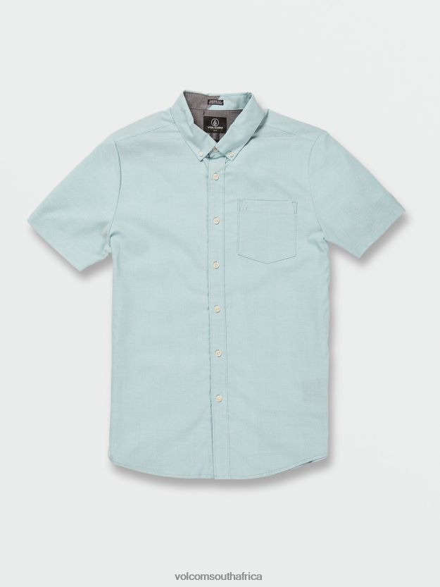 z0zr08161_cali_blue_heather_men_everett_oxford_short_sleeve_shirt_volcom_clothing.jpg Z0ZR08161 Cali Blue Heather Men Everett Oxford Short Sleeve Shirt Volcom Clothing - Image 1