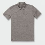 Z0ZR08165 Moonbeam Men Hazard Pro Polo Short Sleeve Shirt Volcom Clothing