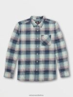 Z0ZR08166 Navy Men Glenstone Long Sleeve Shirt Volcom Clothing - Image 3