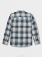 Z0ZR08166 Navy Men Glenstone Long Sleeve Shirt Volcom Clothing - Image 5