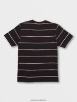 Z0ZR08167 Black Men Thortan Crew Short Sleeve Shirt Volcom Clothing - Image 6