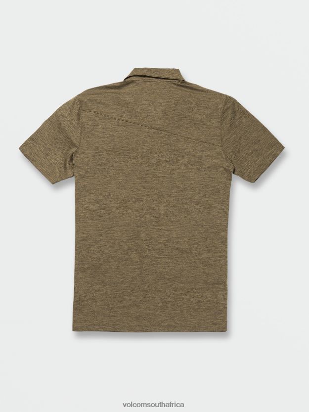 Z0ZR08168 Old Mill Men Hazard Pro Polo Short Sleeve Shirt Volcom Clothing - Image 2