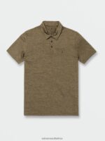 Z0ZR08168 Old Mill Men Hazard Pro Polo Short Sleeve Shirt Volcom Clothing