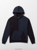 Z0ZR08173 Navy Men Halfstone Hoodie Volcom Clothing