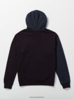 Z0ZR08173 Navy Men Halfstone Hoodie Volcom Clothing - Image 3