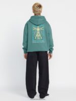 Z0ZR08175 Service Blue Men Utopic Hoodie Volcom Clothing - Image 2