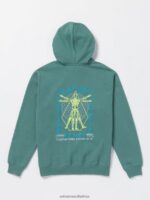 Z0ZR08175 Service Blue Men Utopic Hoodie Volcom Clothing - Image 7