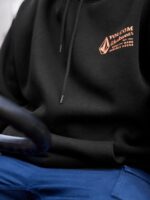 Z0ZR08178 Black Men Workwear Pullover Hoodie Volcom Clothing - Image 2