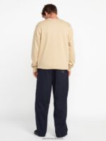Z0ZR08180 Almond Men Produce Crew Sweatshirt Volcom Clothing - Image 3