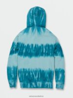 Z0ZR08181 Coastal Blue Men Iconic Stone Plus Pullover Sweatshirt Volcom Clothing - Image 2