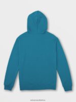 Z0ZR08182 Ocean Teal Men Strike Hood Pullover Sweatshirt Volcom Clothing - Image 3