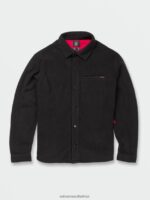 Z0ZR08183 Black Men Surf Vitals Jack Robinson Fleece Volcom Clothing - Image 5