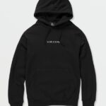 Z0ZR08184 Black Men Stone Hoodie Volcom Clothing