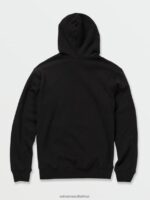 Z0ZR08184 Black Men Stone Hoodie Volcom Clothing - Image 3