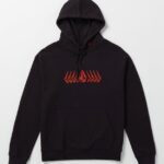 Z0ZR08185 Black Men Watanite Hoodie Volcom Clothing