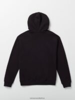 Z0ZR08185 Black Men Watanite Hoodie Volcom Clothing - Image 3