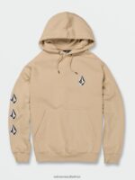 Z0ZR08186 Almond Men Iconic Stone Pullover Sweatshirt Volcom Clothing