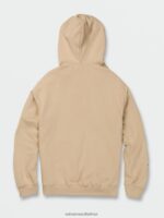 Z0ZR08186 Almond Men Iconic Stone Pullover Sweatshirt Volcom Clothing - Image 3