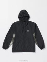 Z0ZR08188 Black Men Surf Vitals Balaram Stack Jacket Volcom Clothing - Image 7