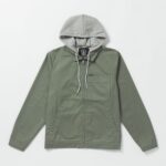 Z0ZR08190 Agave Men Korman Hood Jacket Volcom Clothing