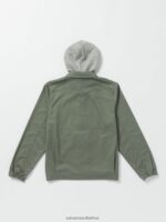 Z0ZR08190 Agave Men Korman Hood Jacket Volcom Clothing - Image 3