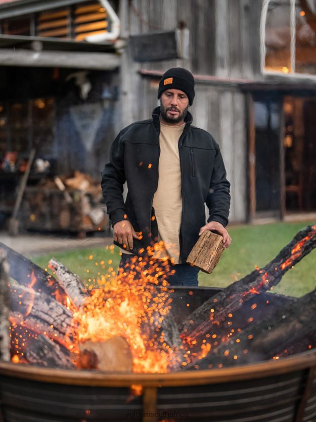 z0zr08192_black_men_workwear_bonded_fleece_jacket_volcom_clothing.jpg Z0ZR08192 Black Men Workwear Bonded Fleece Jacket Volcom Clothing - Image 1