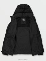 Z0ZR08195 Black Men Surf Vitals Jack Robinson Jacket Volcom Clothing - Image 3